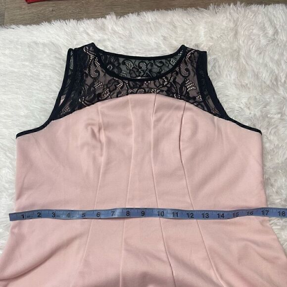 Ricki's Sleeveless Top Set of 2 Size Medium Lace Stretch Floral Pink Fitted - Picture 11 of 13